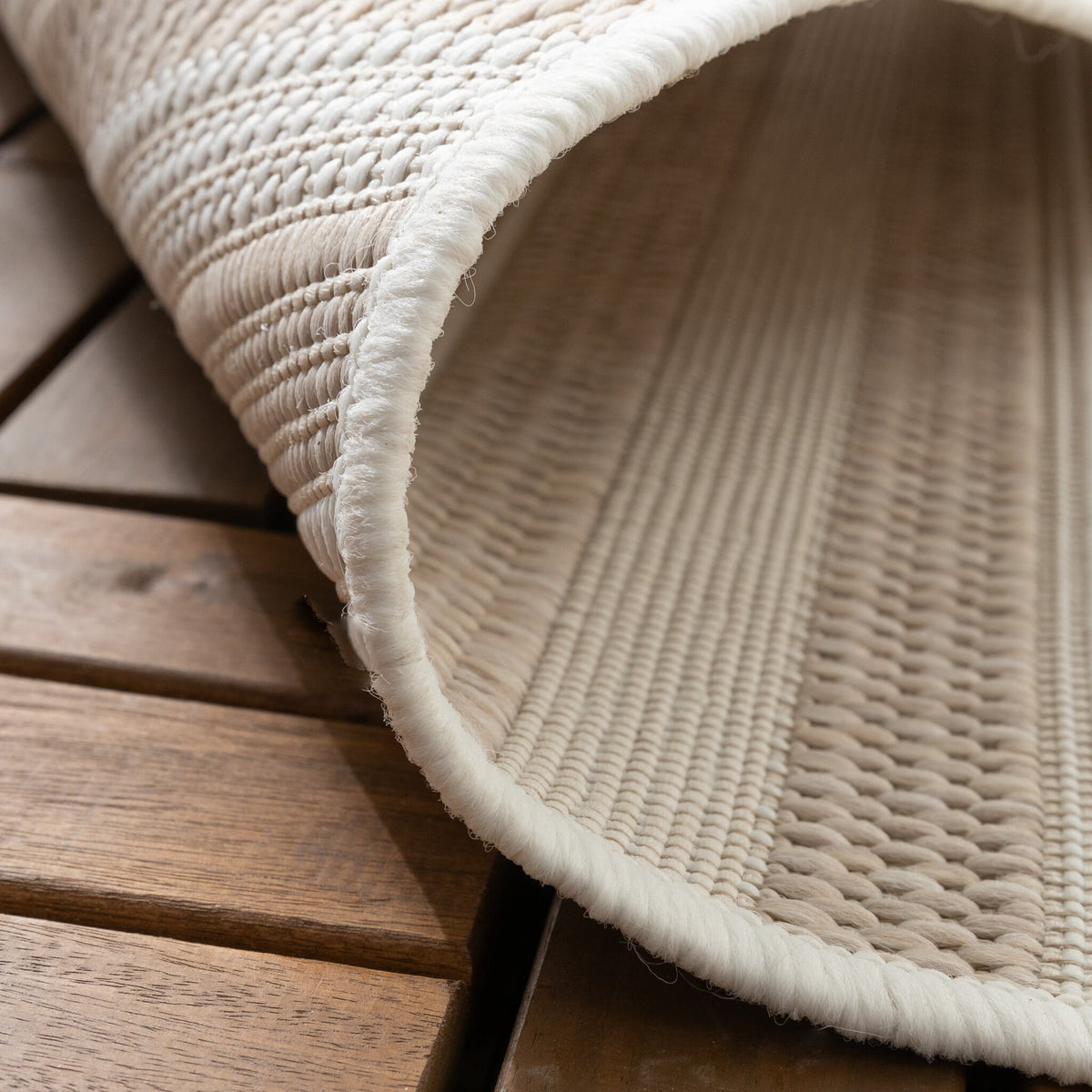 Outdoor Rug Capri Curves Beige Cream