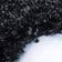 Round High-pile Floor Rug - Edge Black