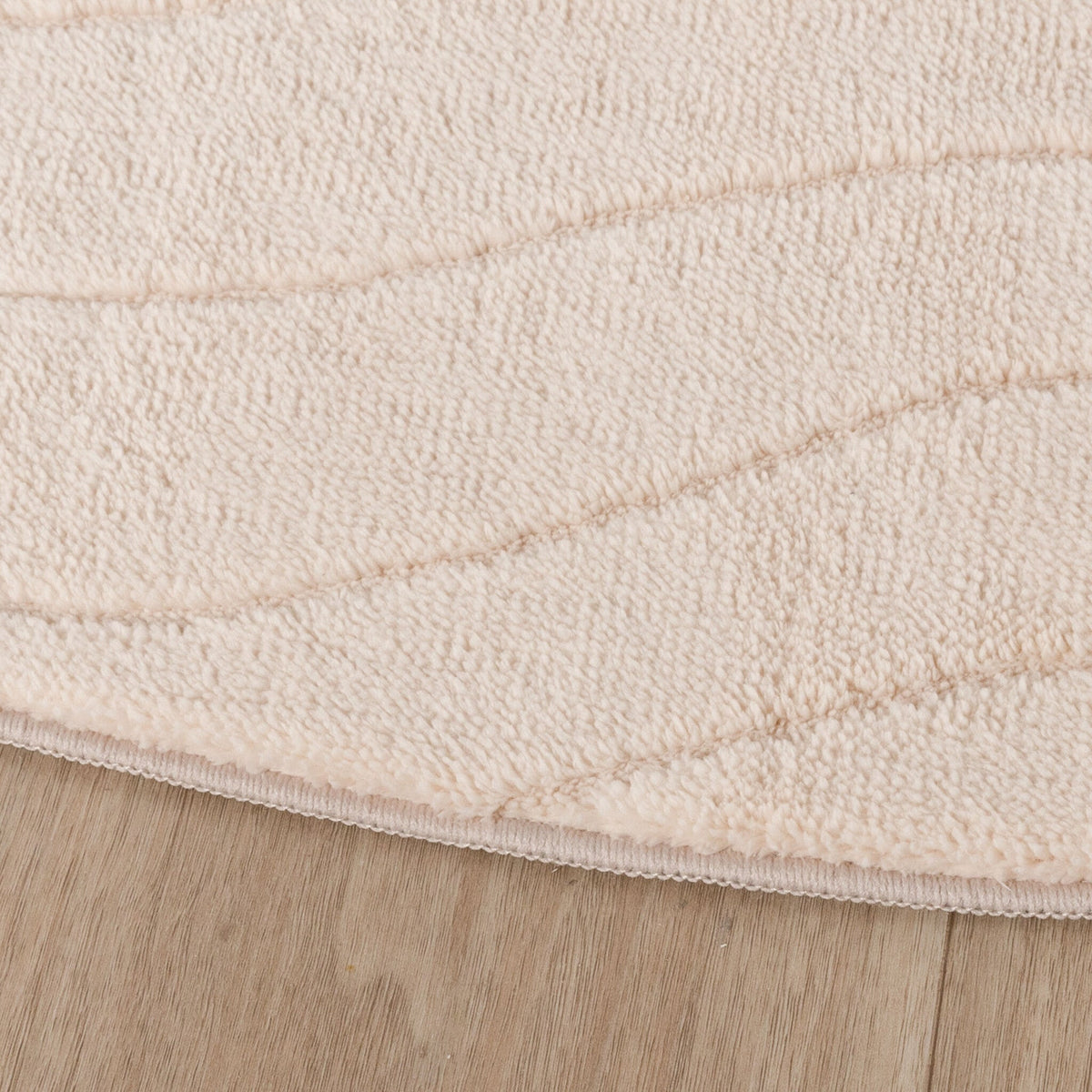 Round Scandinavian Rug - Charm Waves Beige