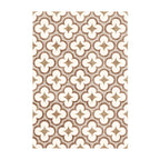 Geometrisch buitenkleed – Mozaïek Klaver Terracotta