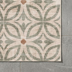 Geometrisch buitenkleed - Mosaic Petal Groen