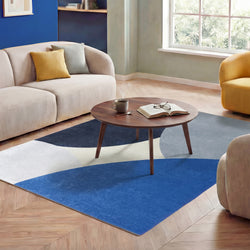 Geometrisch vloerkleed - Swing Circles Blauw