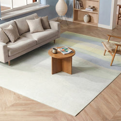 Geometrisch vloerkleed - Swing Waves Blauw/Groen