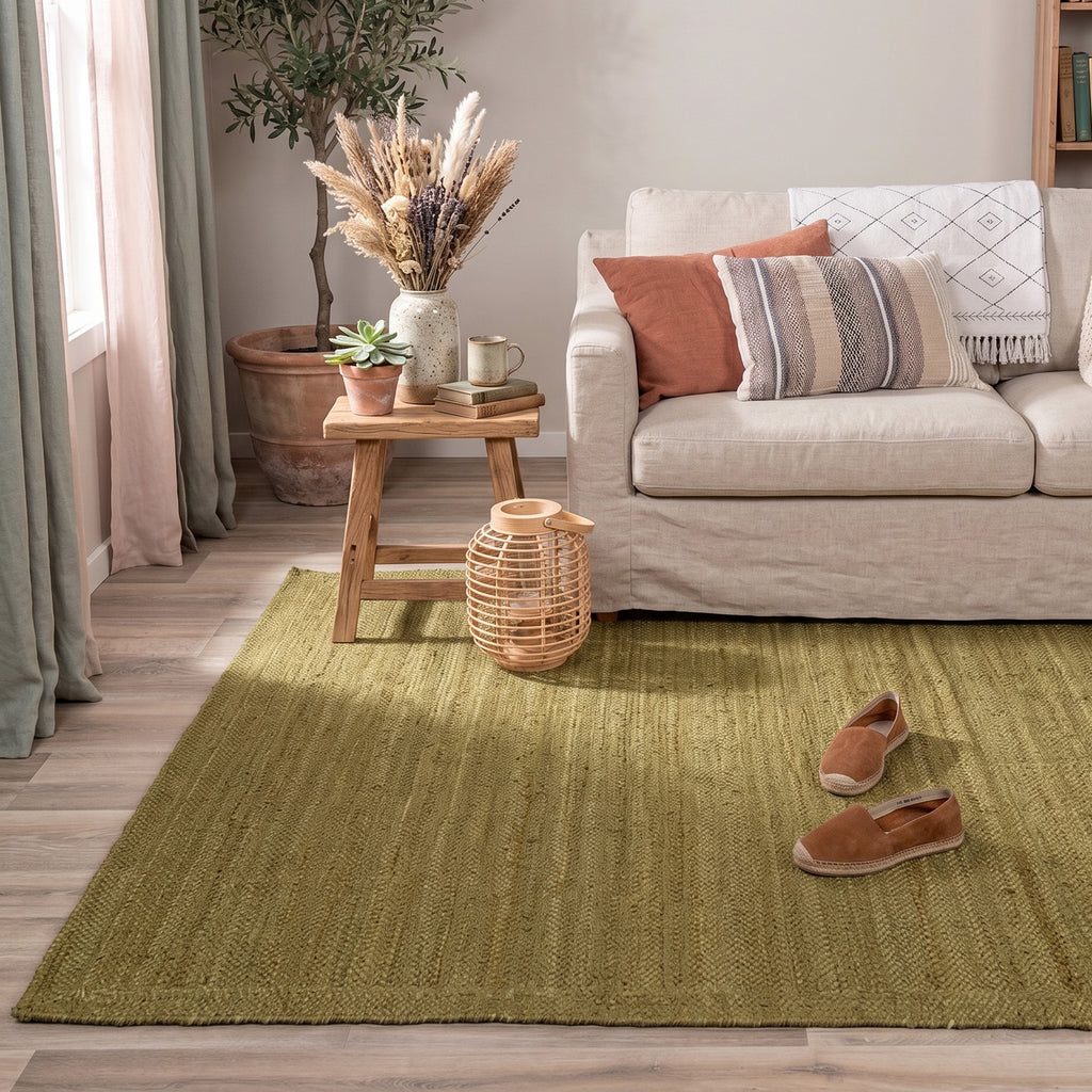 Jute vloerkleed - Fair Groen