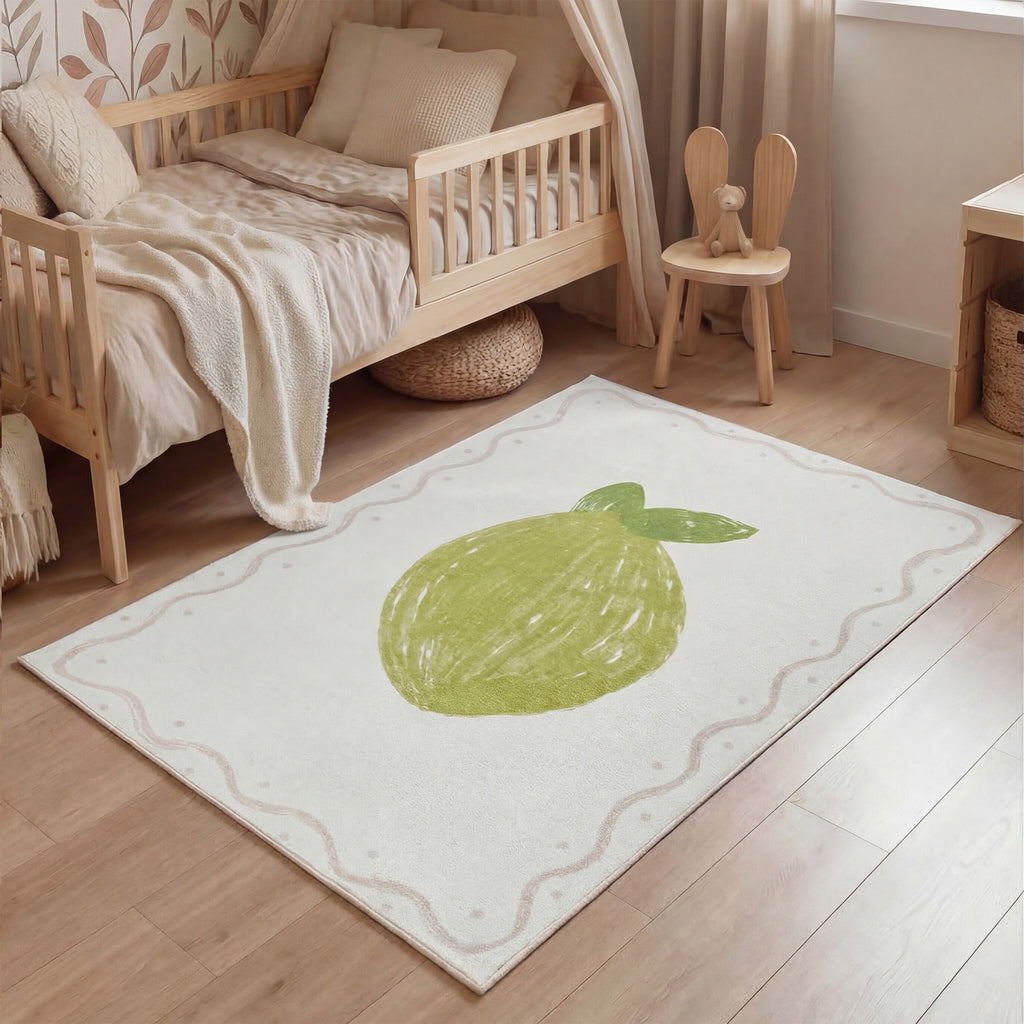 Tapis enfant lavable - Mick Limoen Green