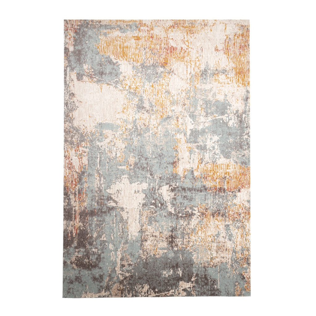 Modern vloerkleed - Bush Turquoise/Creme