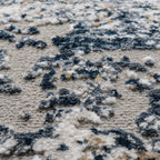Modern vloerkleed - Carlton Blauw 7777