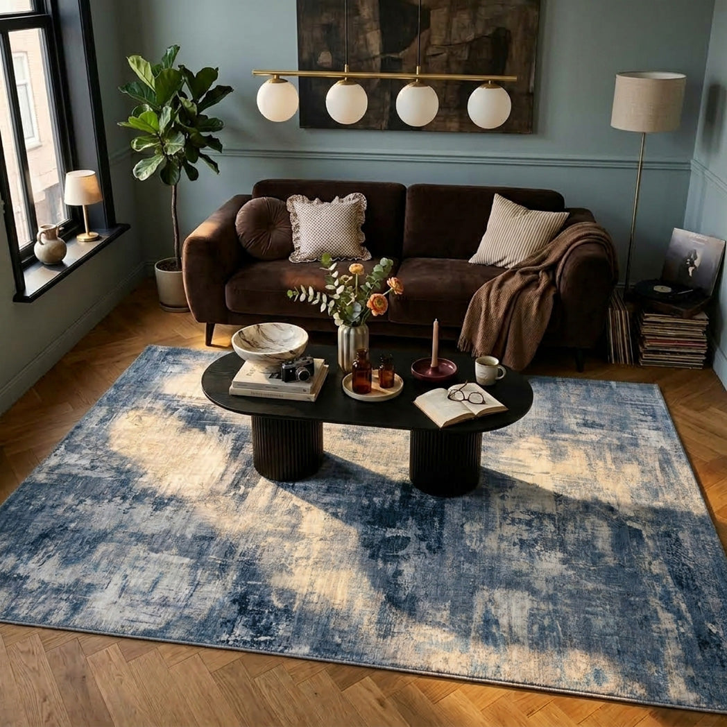 Tapis moderne - Strength Bleu
