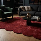 Organic rug - Chester Lines Red