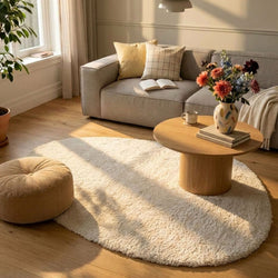 Soft organic rug - Teddy Cream