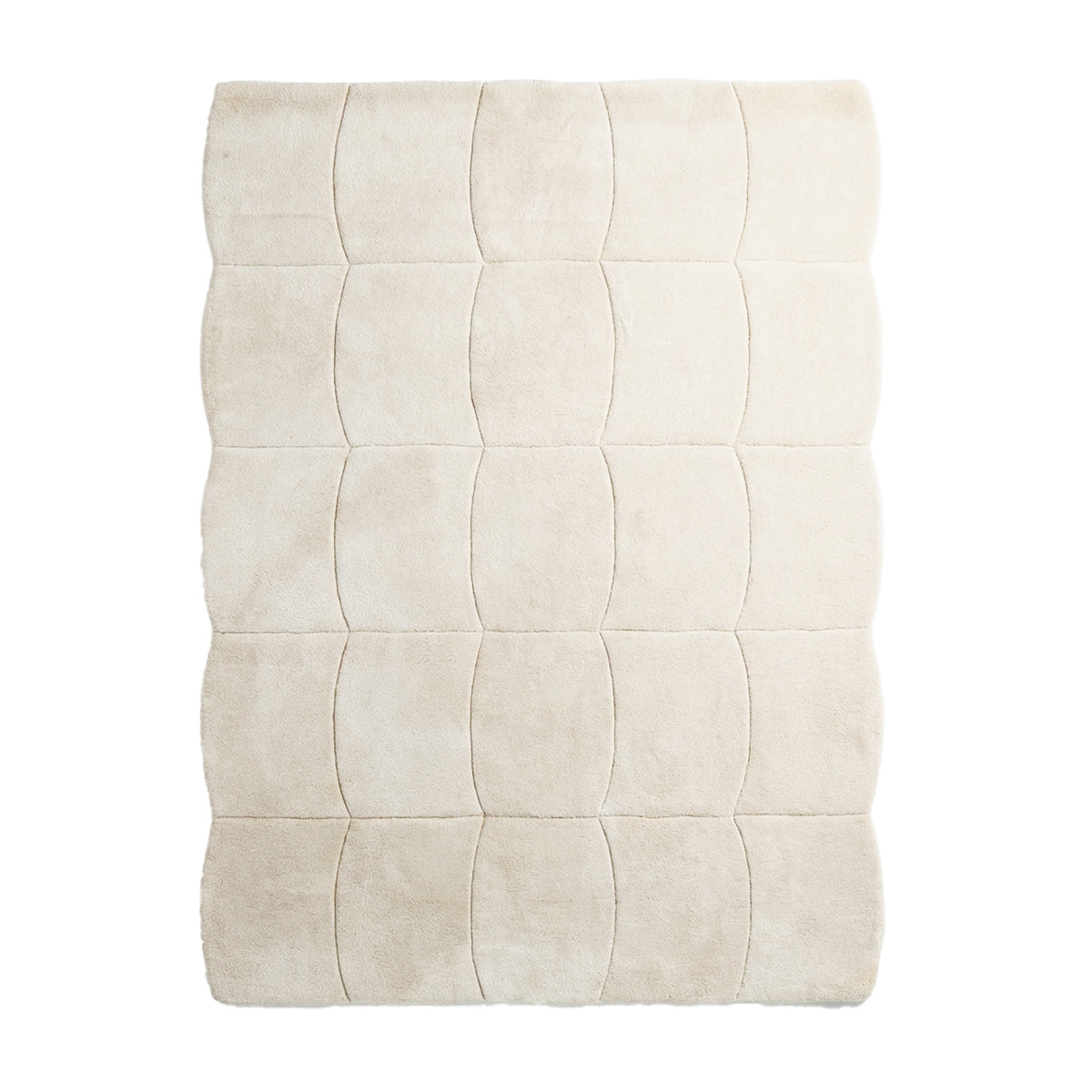 Organisch vloerkleed - Chester Blocks Creme