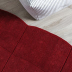 Organic rug - Chester Blocks Red