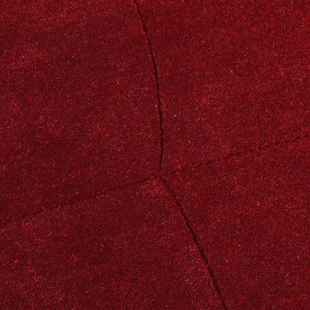 Organic rug - Chester Blocks Red
