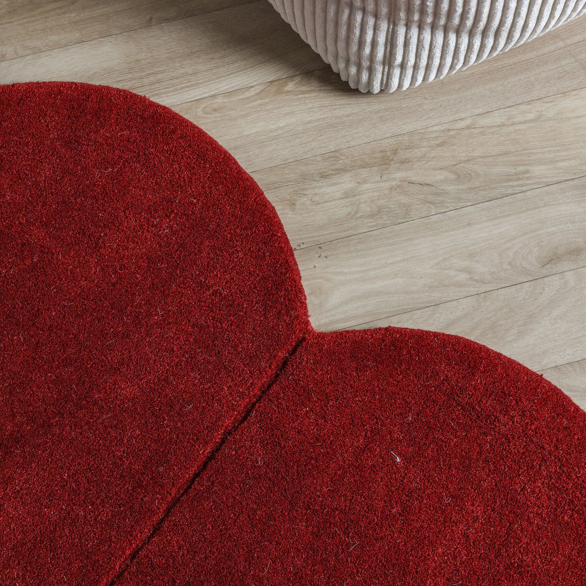 Organic rug - Chester Lines Red