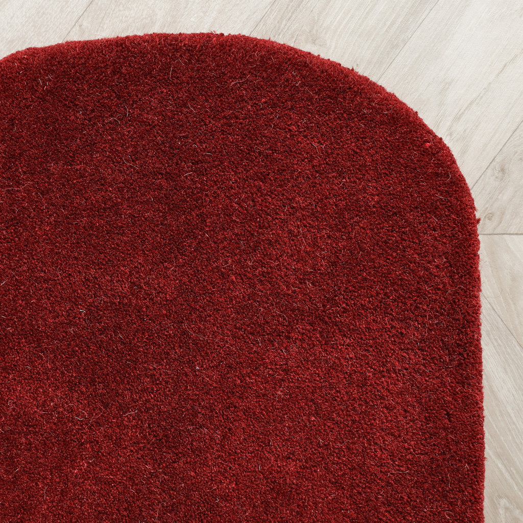 Organic rug - Chester Lines Red
