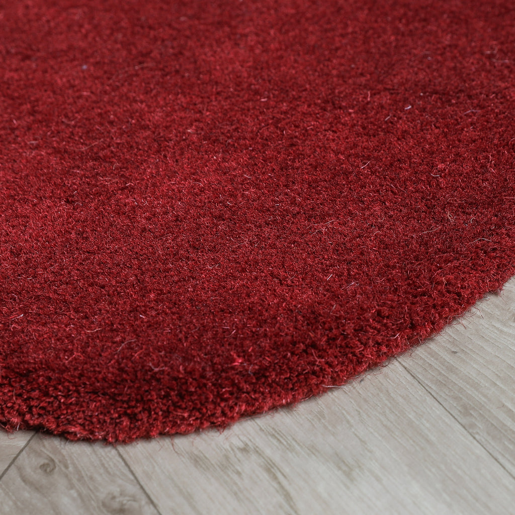 Organic rug - Chester Lines Red