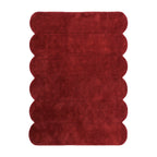 Organic rug - Chester Lines Red