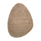 Organic rug - Isara Border Brown