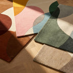 Wollen abstract vloerkleed - Clarice Multicolor