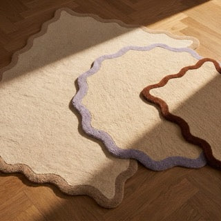 Wasbare loper - Hazy Beige/Creme