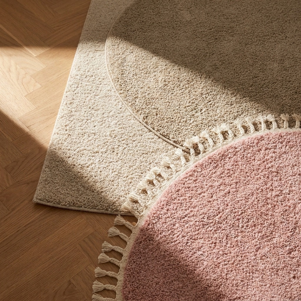 Hoogpolig vloerkleed - Lofty Creme/Wit