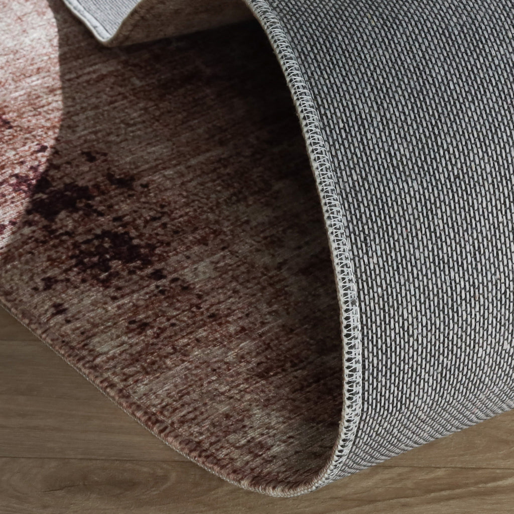 Rond abstract vloerkleed - Rusty Multicolour