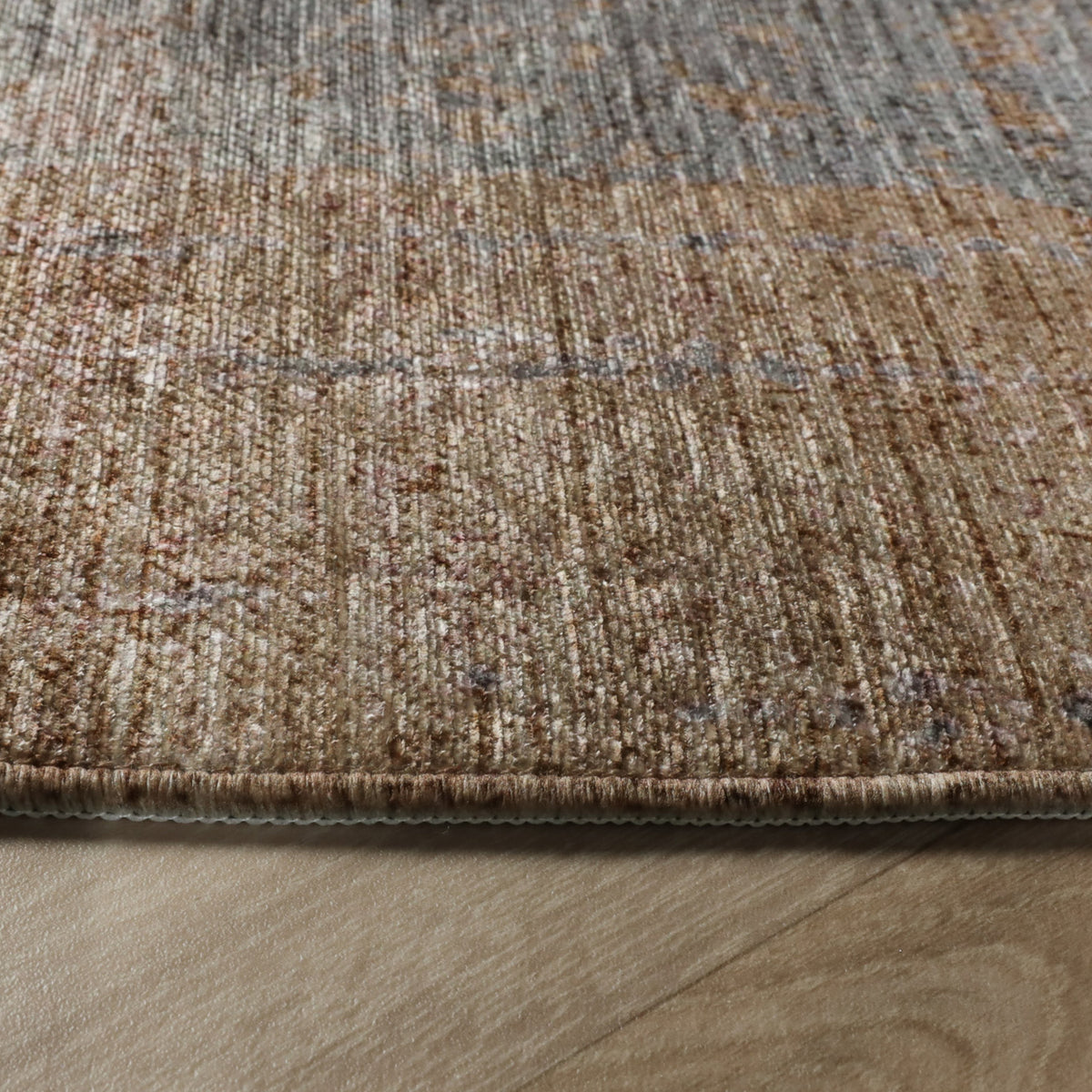 Rond abstract vloerkleed - Rusty Pastel