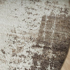 Rond abstract vloerkleed - Rusty Taupe