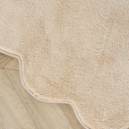 Tapis lavable rond - Puck Beige