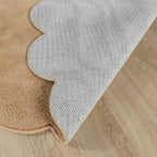 Tapis lavable rond - Puck Marron