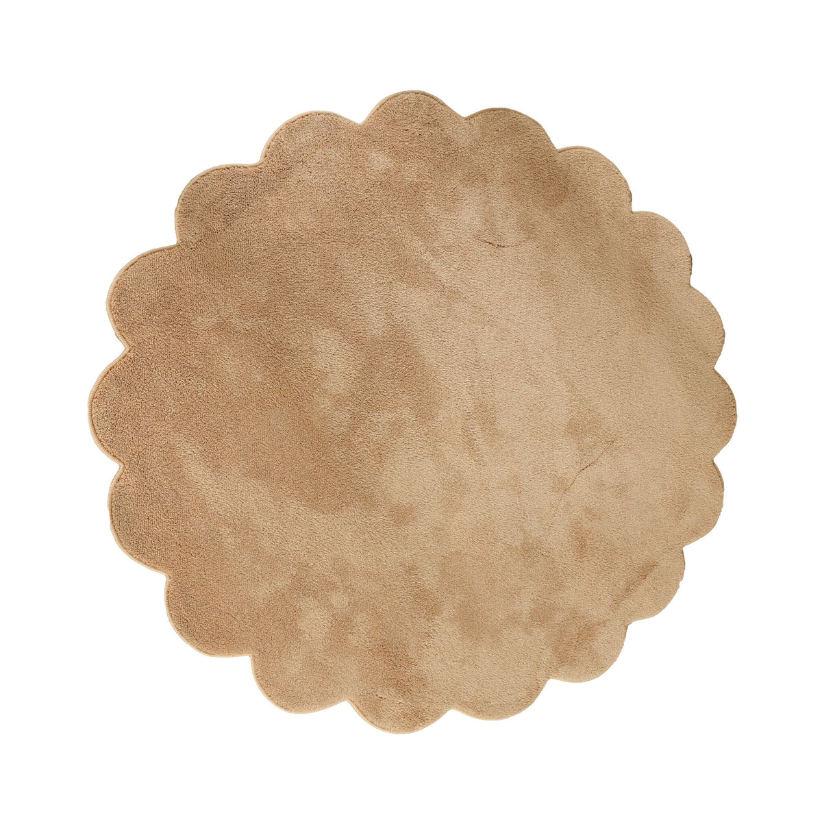 Tapis lavable rond - Puck Marron