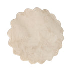 Tapis lavable rond - Puck Beige