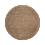 Rond vloerkleed - Isara Border Bruin