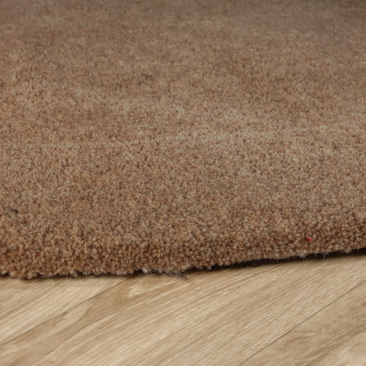 Rond vloerkleed - Isara Border Bruin