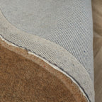 Rond vloerkleed - Isara Border Bruin