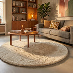 Rond Hoogpolig vloerkleed - Comfy Supreme Creme