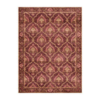 Vintage vloerkleed - Sage Grid Rood