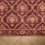Vintage vloerkleed - Sage Grid Rood