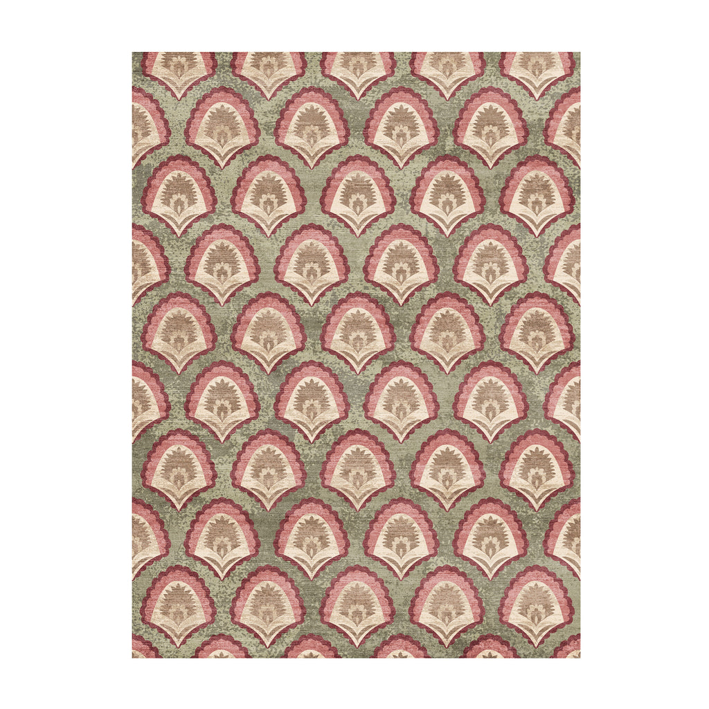 Vintage vloerkleed - Sage Pattern Green
