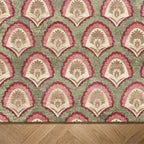 Vintage vloerkleed - Sage Pattern Green
