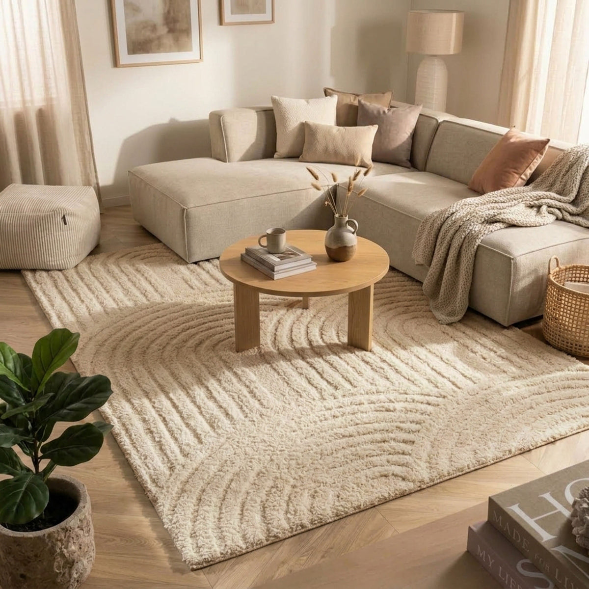 Tapis scandinave - Lova Arches Beige