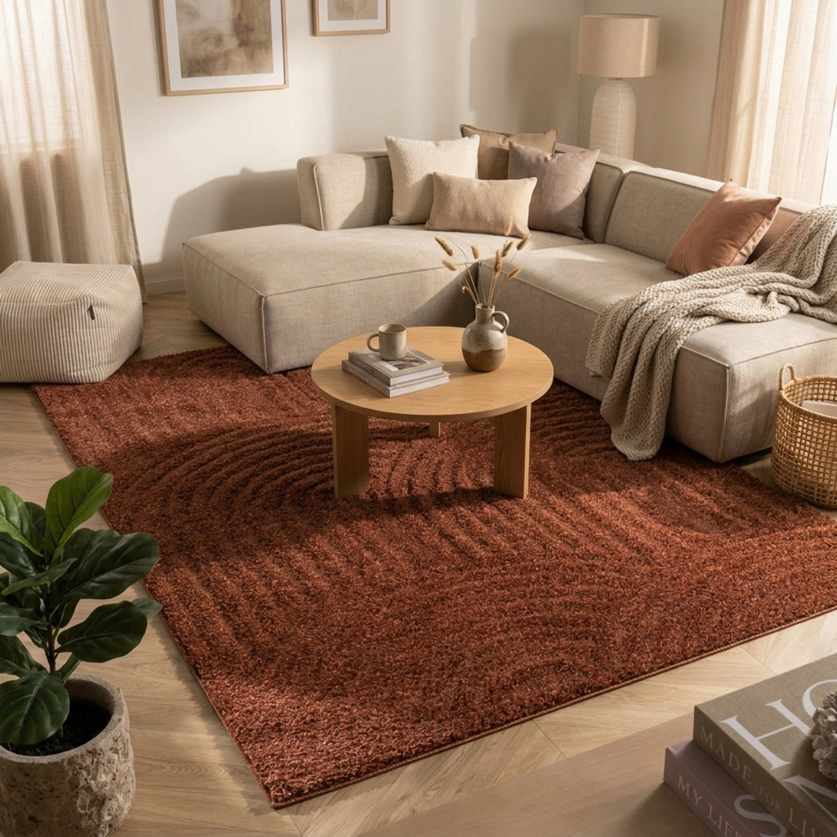 Scandinavisch vloerkleed - Lova Arches Terra