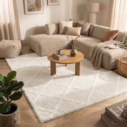 Scandinavisch vloerkleed - Lova Lines Crème