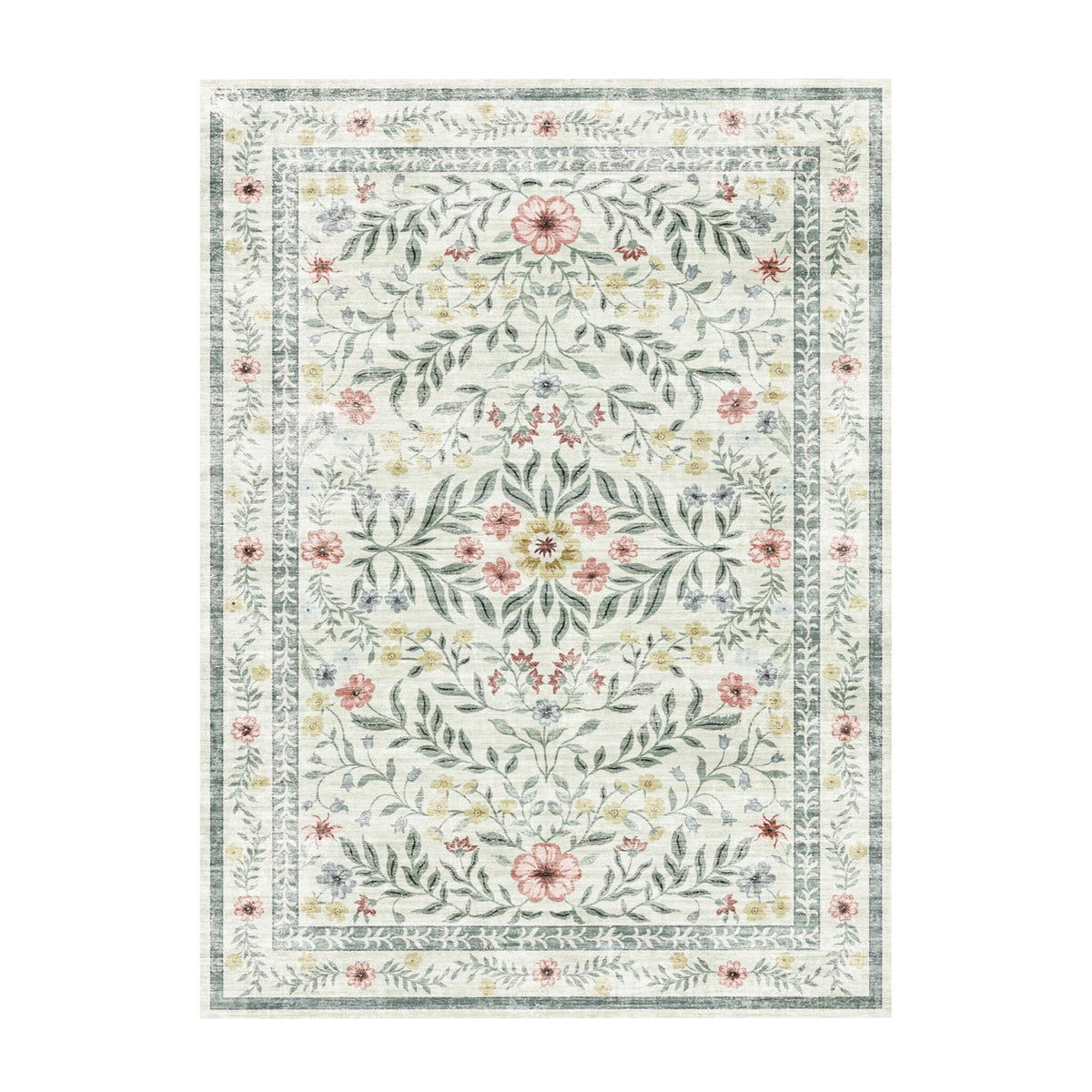 Vintage buitenvloerkleed - Luana Green