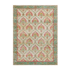 Vintage vloerkleed - Sage Grid Groen