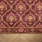 Vintage rug - Sage Grid Red