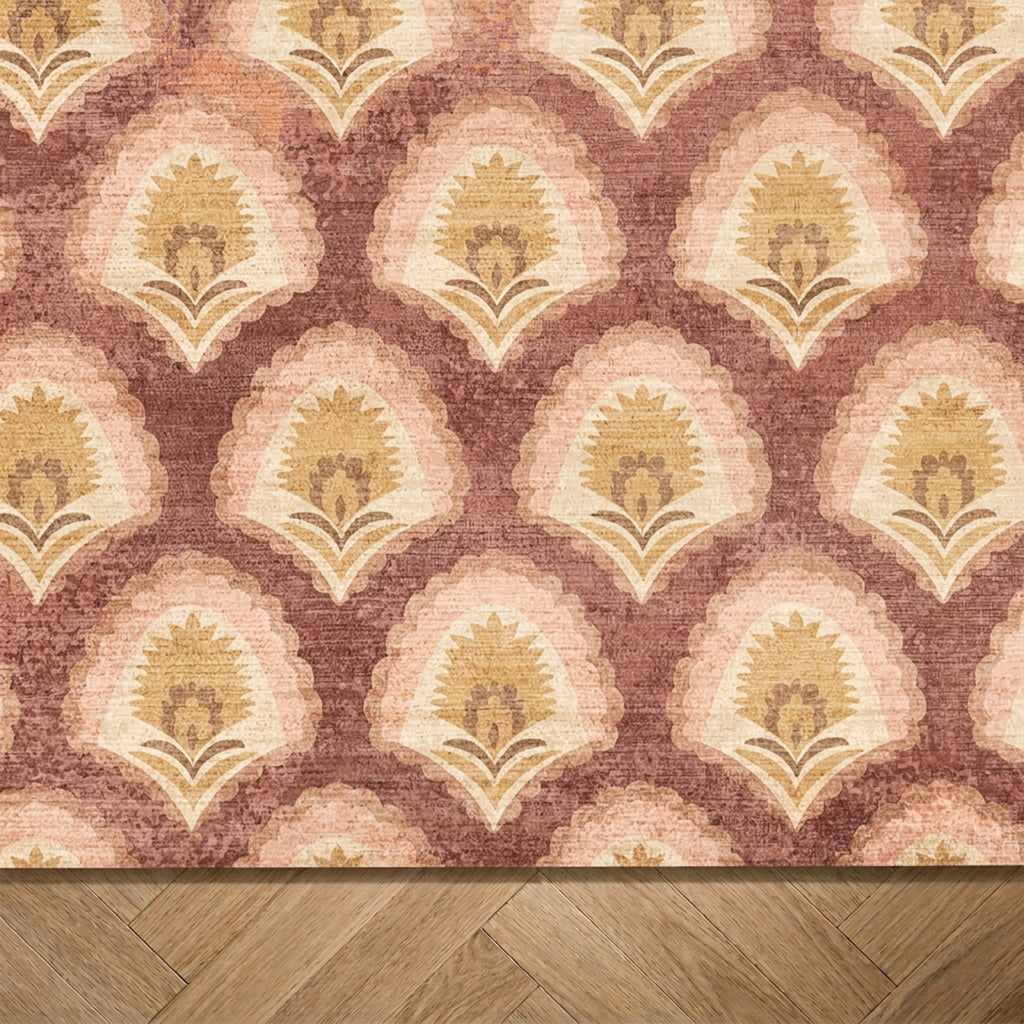 Vintage vloerkleed - Sage Pattern Terracotta