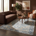 Tapis vintage - Lugan Bleu Clair