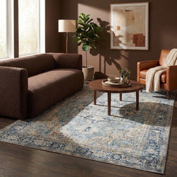 Tapis vintage - Lugan Bleu Clair