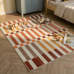 Tapis pour enfants lavable - Billy Blocks Terracotta